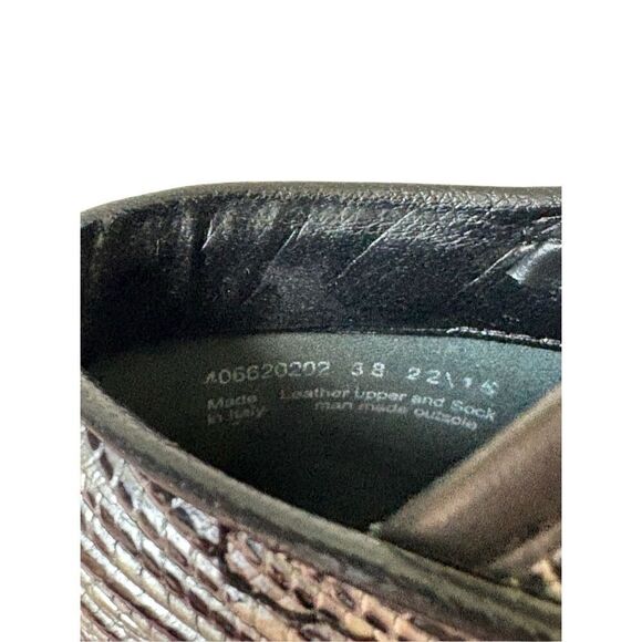 Dansko Black Sliver Tooled Leather Clog Shoes Size 38 US 7.5 8 Slip On Comfort - Picture 4 of 11